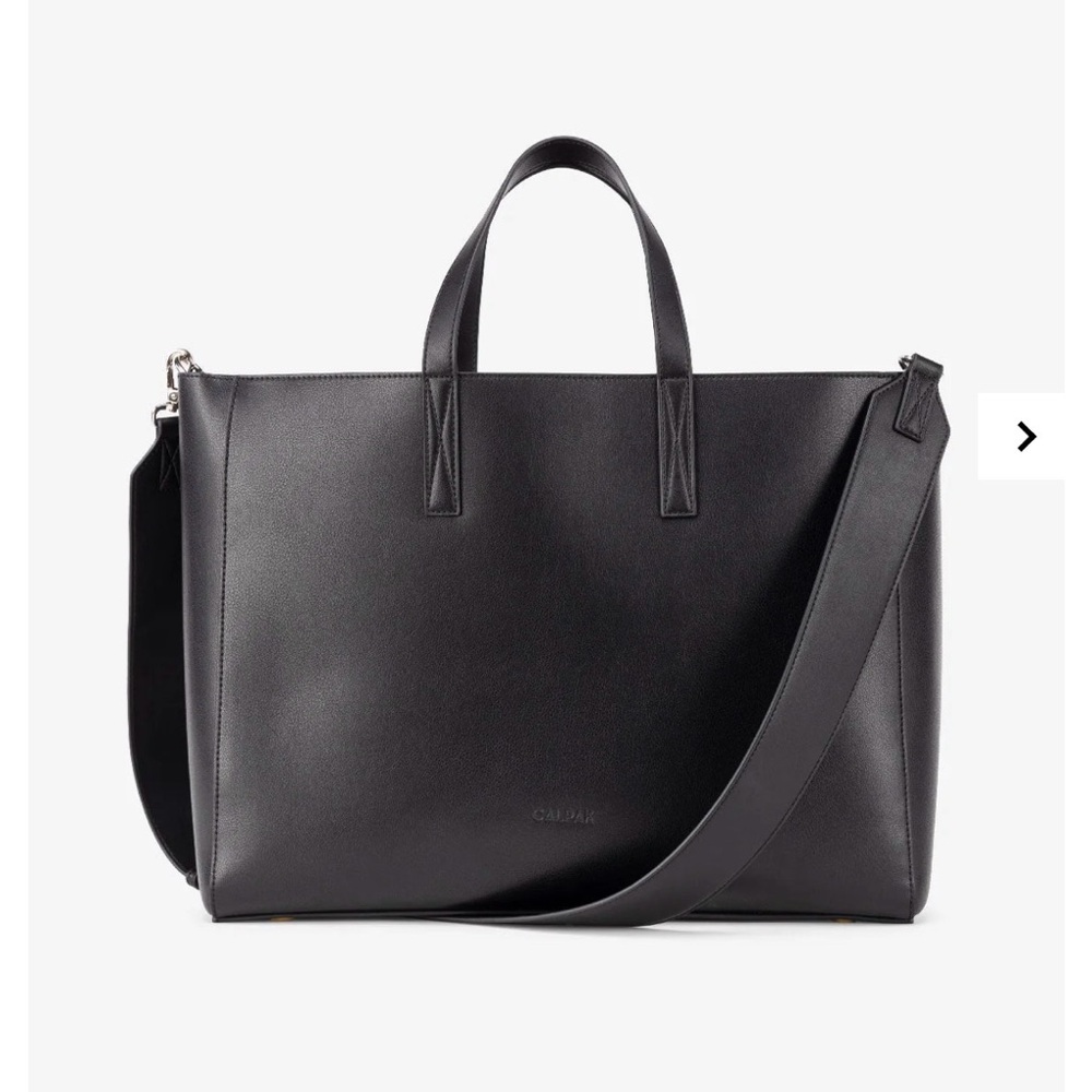 Calpak Haven 16" Laptop Tote Bag with Strap in Black
